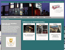 Tablet Screenshot of hahner-stahlbau.de